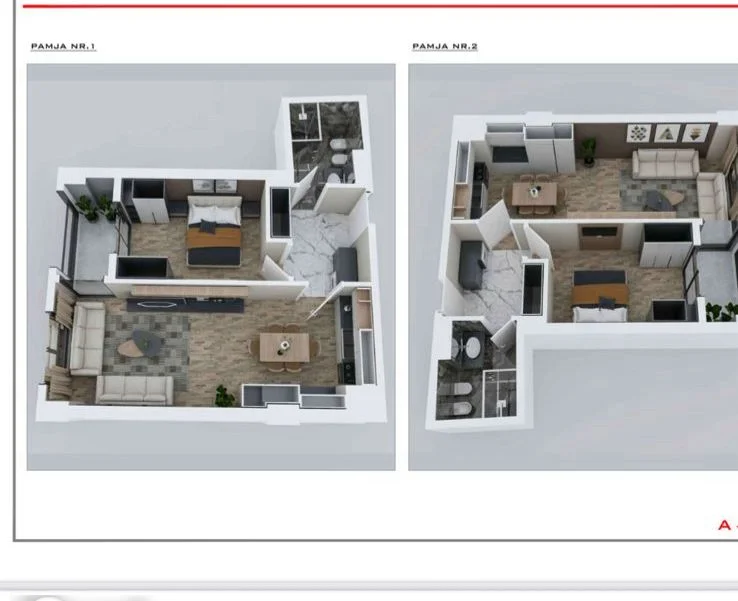 Tirane, shitet apartament 1+1+Ballkon Kati 2, 73 m² 152.000 € (STACIONIU TRENIT)