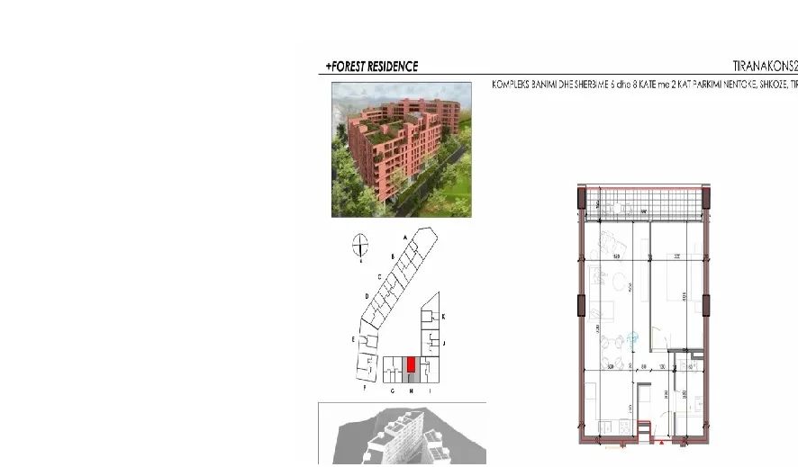 Tirane, shitet apartament 1+1+Ballkon Kati 4, 79 m² 103.000 € (Shkoze)