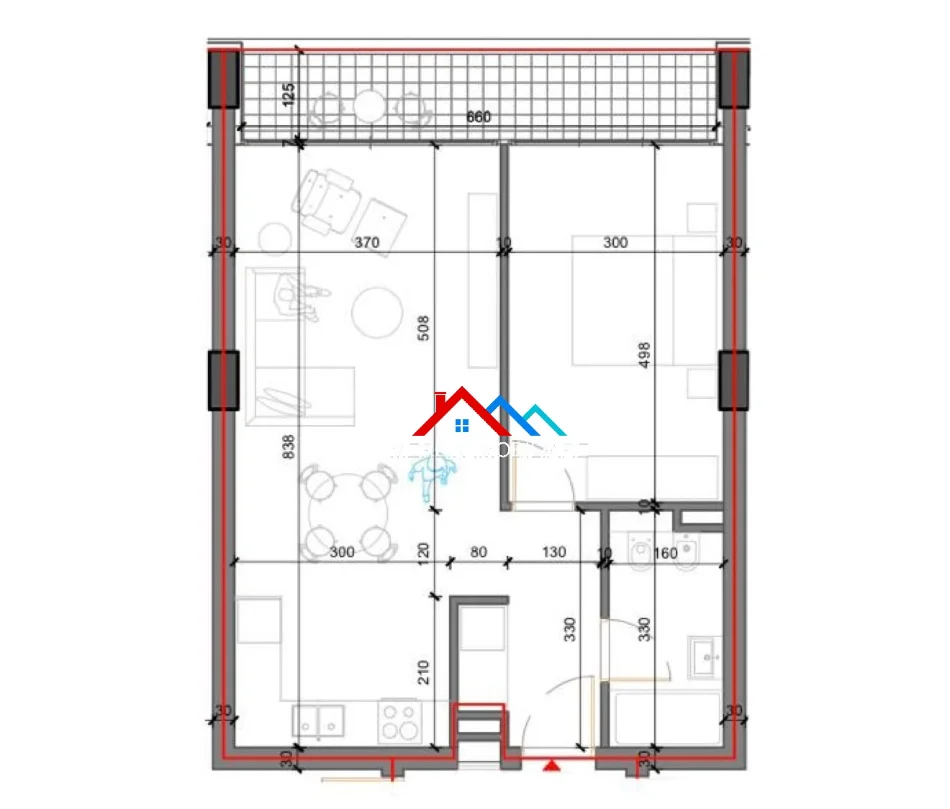 Tirane, shitet apartament 1+1+Ballkon Kati 4, 79 m² 107.000 € (RRUGA ALI SHEFQETI,SHKOZE)