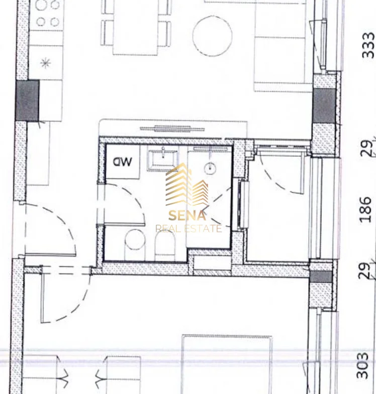 Tirane, shitet apartament 1+1+Ballkon Kati 7, 60 m² 115.000 € (Ali Demi, Rezidenca Kadiu)