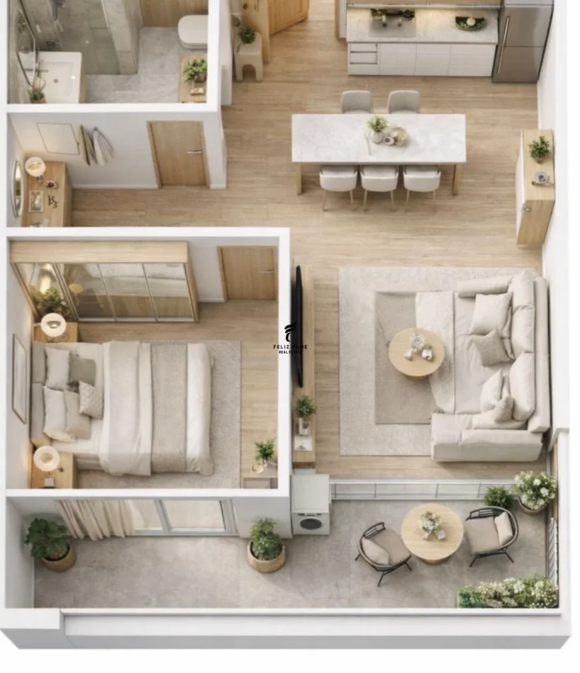 Tirane, shitet apartament 1+1 Kati 2, 56 m² 62.000 € (PASKUQAN)