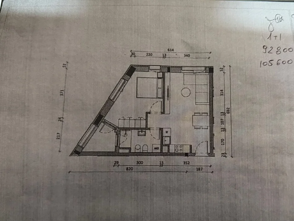 Tirane, shitet apartament 1+1 Kati 2, 64 m² 105.600 € (Rezidenca Kadiu)