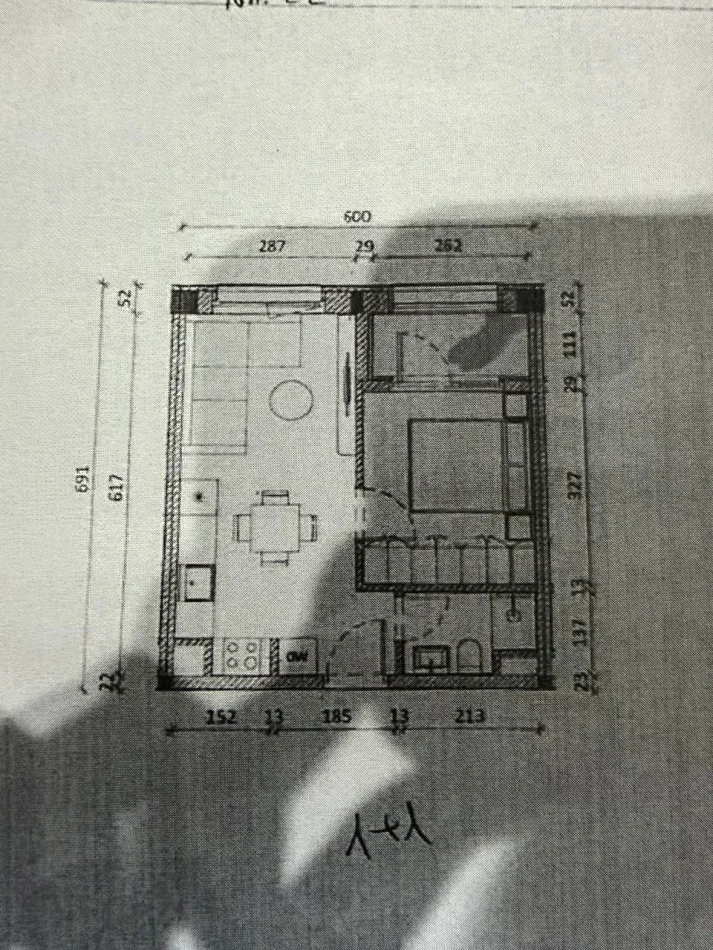 Tirane, shitet apartament 1+1 Kati 3, 77.880 € (Ali Demi)