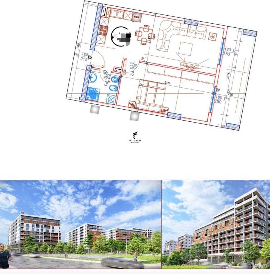 Tirane, shitet apartament 1+1 Kati 3, 81 m² 97.600 € (PASKUQAN)