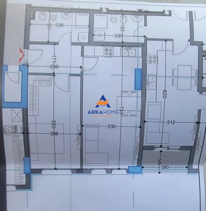 Tirane, shitet apartament 1+1 Kati 4, 78 m² 85.900 €