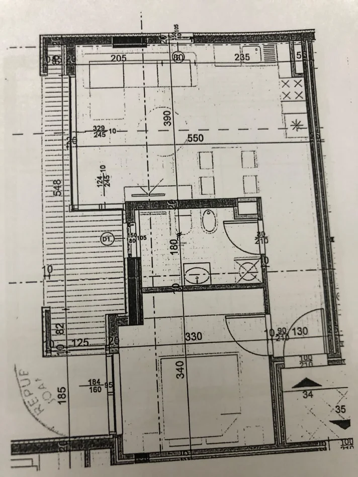 Tirane, shitet apartament 1+1 Kati 5, 56 m² 130.000 € (ISH FUSHA E AVIACIONIT)