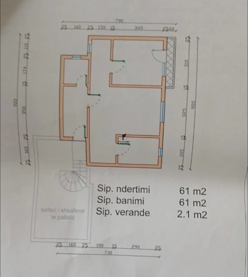 Tirane, shitet apartament 1+1 Kati 6, 61 m² 125.000 € (QENDER)