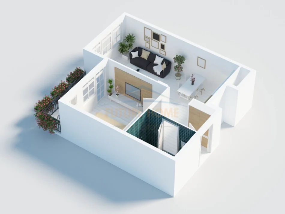Tirane, shitet apartament 1+1 Kati 6, 62 m² 185.000 € (Komuna e Parisit)