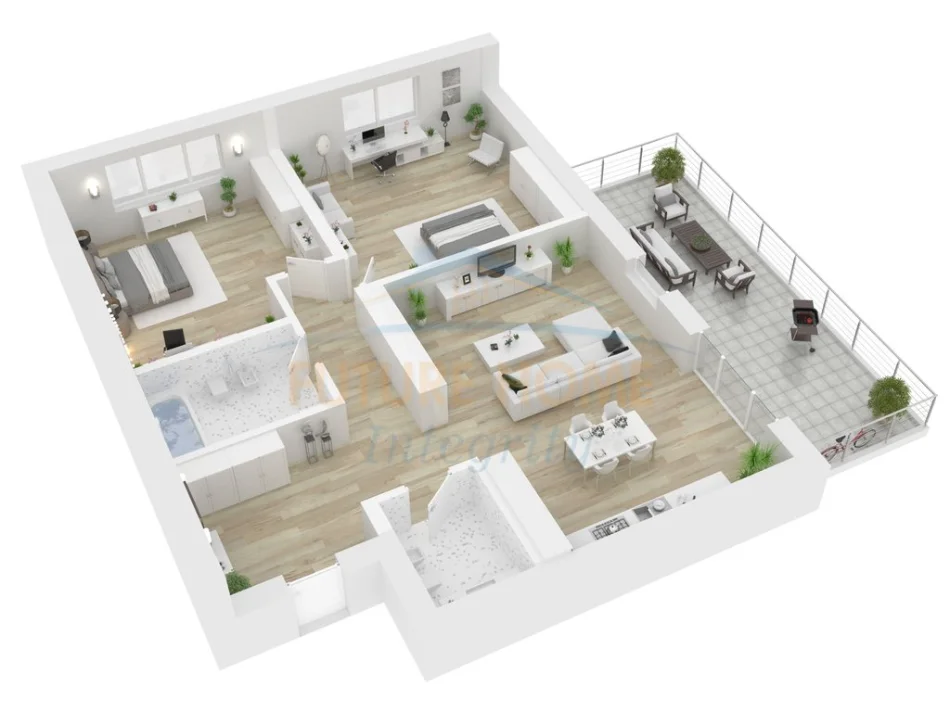 Tirane, shitet apartament 2+1+3 Ballkone,  Kati 6, 104 m² (Unaza e Re, prane Kompleksit Molla)   15,700,000 Lekë