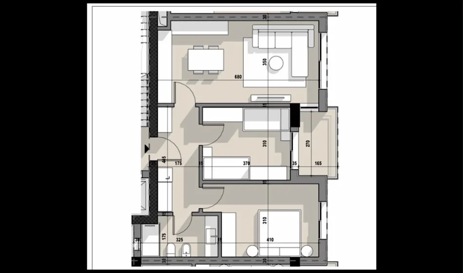 Tirane, shitet apartament 2+1 , 88 m² 141.696 €