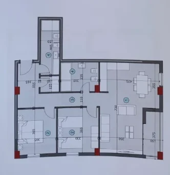 Tirane, shitet apartament 2+1+Aneks+Ballkon Kati 5, 111 m² 172.000 € (rruga ali demi)