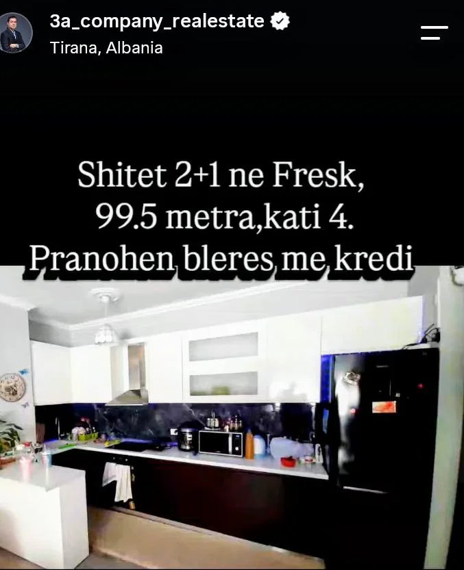 Tirane, shitet apartament 2+1+Ballkon , 100 m² 160.000 €