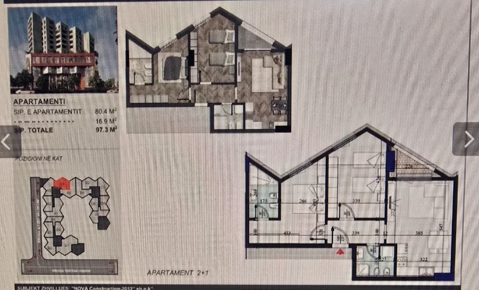 Tirane, shitet apartament 2+1+Ballkon Kati 11,PALLATI 16 KATESH,SIPËRFAQE 97 m² ,ÇMIMI 165.000 € (REZIDENCA COLONNADE RRUGA DRITAN HOXHA ,ZOGU I ZI)