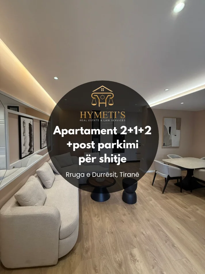 Tirane, shitet apartament 2+1+Ballkon Kati 2, 118 m² 370.000 € (Rruga e Durresit)