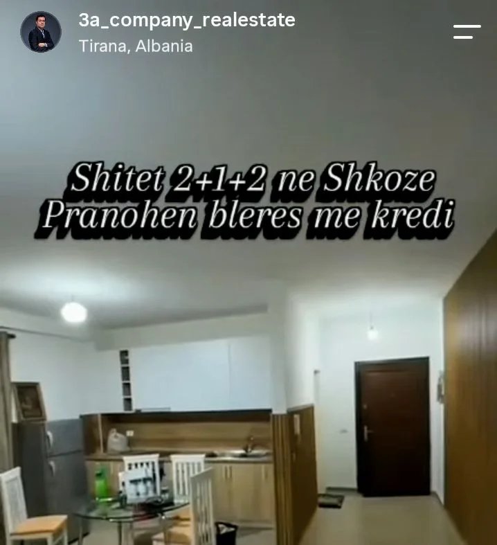 Tirane, shitet apartament 2+1+Ballkon Kati 3, 108 m² 135.000 € (kompleksi Tom Doshit)