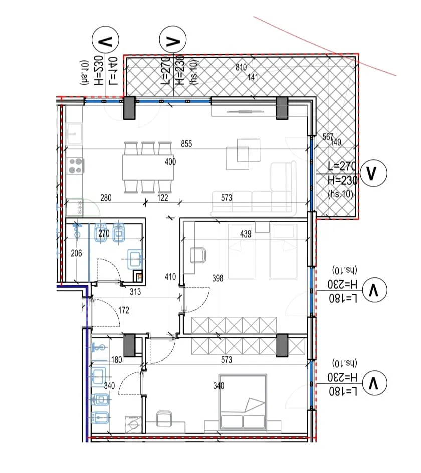 Tirane, shitet apartament 2+1+Ballkon Kati 3, 146 m² 249.000 € (Kodra e Diellit)