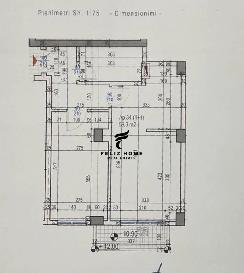 Tirane, shitet apartament 2+1+Ballkon Kati 4, 70 m² 248.100 € (RRUGA E KOSOVAREVE)