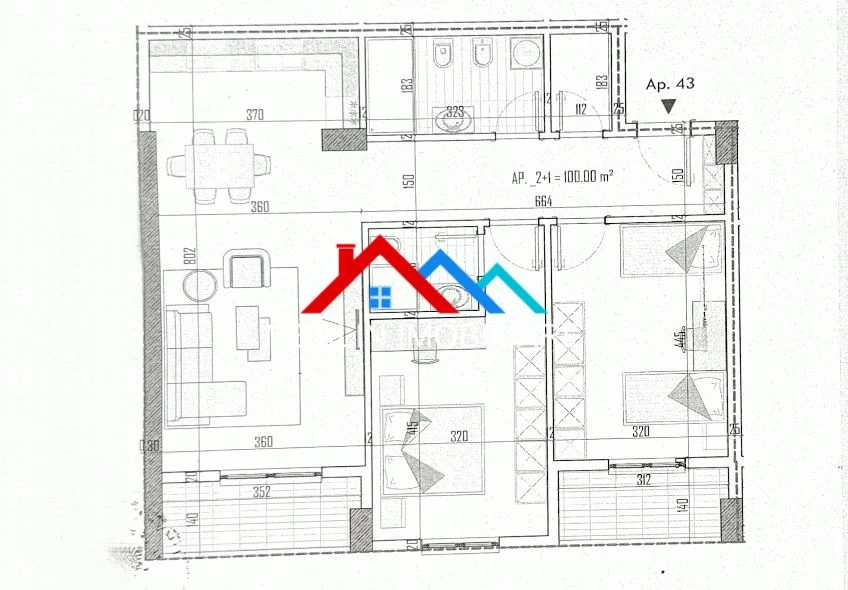 Tirane, shitet apartament 2+1+Ballkon Kati 5, 116 m² 116.000 € (RRUGA LIDHJA E PRIZRENIT,PASKUQAN)