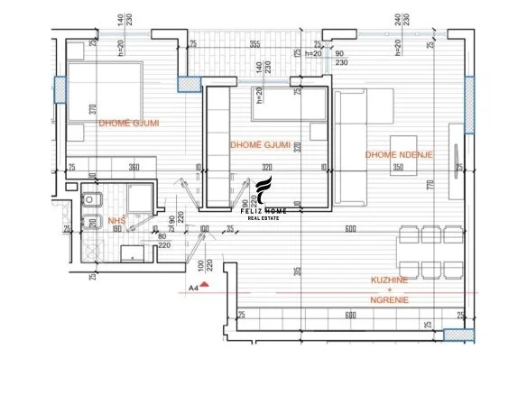 Tirane, shitet apartament 2+1+Ballkon Kati 7, 92 m² 171.000 € (RRUGA E KAVAJES)