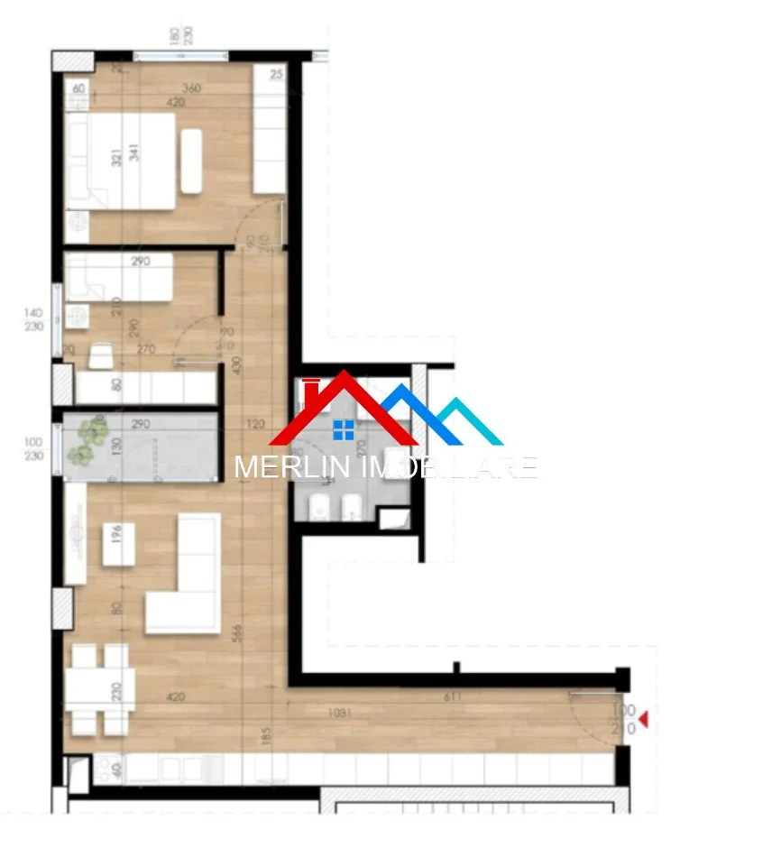 Tirane, shitet apartament 2+1+Ballkon Kati 9, 92 m² 156.000 € (RRUGA ANDREA KUSHI,ISH-FUSHA AVIACIONIT)