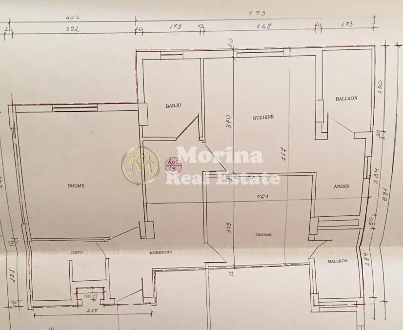 Tirane, shitet apartament 2+1 Kati 2, 105 m² 200.000 € (Rruga E Dibres)