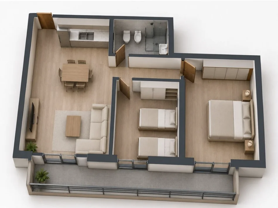 Tirane, shitet apartament 2+1 Kati 2, 112 m² 255.000 € (Vasil Shanto)