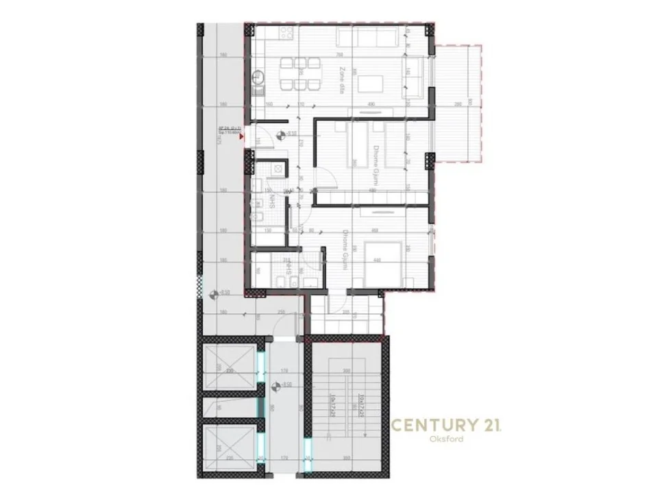 Tirane, shitet apartament 2+1 Kati 2, 127 m² 203.872 €