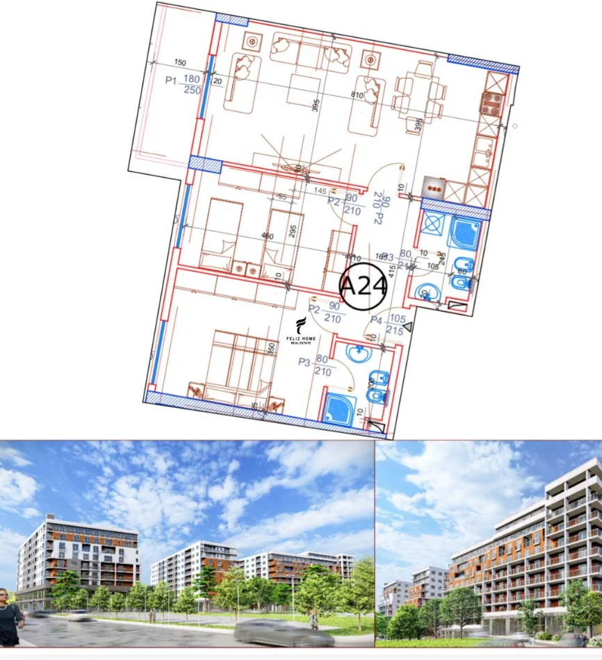 Tirane, shitet apartament 2+1 Kati 3, 106 m² 127.500 € (PASKUQAN)