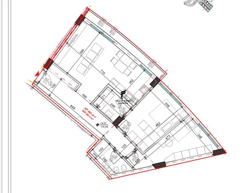 Tirane, shitet apartament 2+1 Kati 4, 114 m² 194.600 € (KODRA E DIELLIT 2)