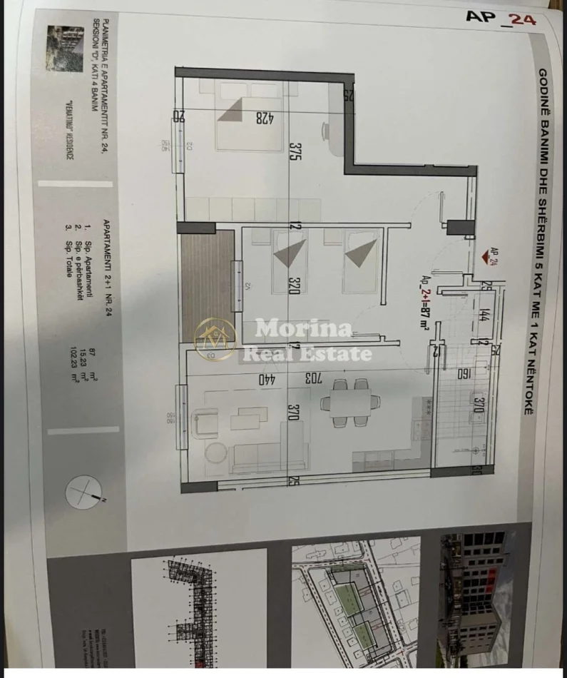 Tirane, shitet apartament 2+1 Kati 4, 81.800 € (Laknas)