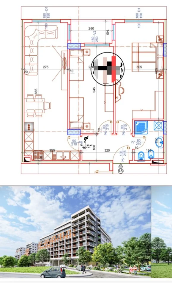 Tirane, shitet apartament 2+1 Kati 5, 92 m² 111.500 € (PASKUQAN)
