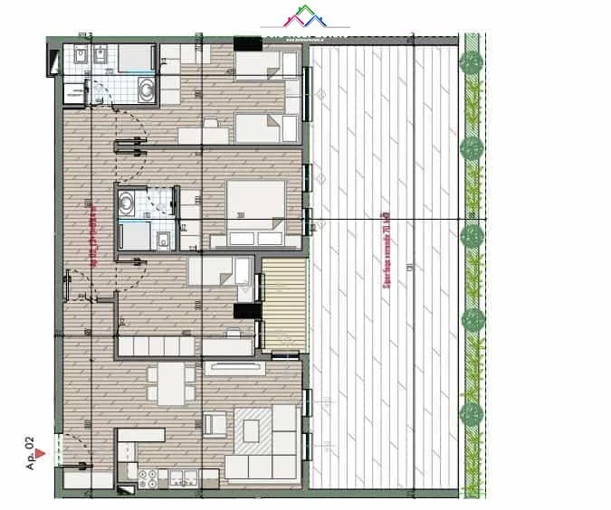 Tirane, shitet apartament 3+1 Kati 0, 117 m² 157.000 € (univers city)