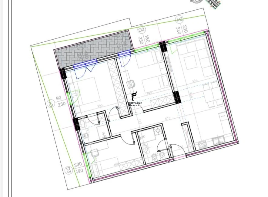 Tirane, shitet apartament 3+1 Kati 1, 130 m² 222.200 € (KODRA E DIELLIT 2)