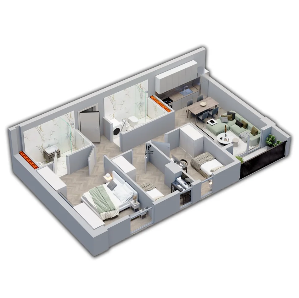 Tirane, shitet apartament 3+1 Kati 1, 99 m² 114.500 € (KAMEZ)