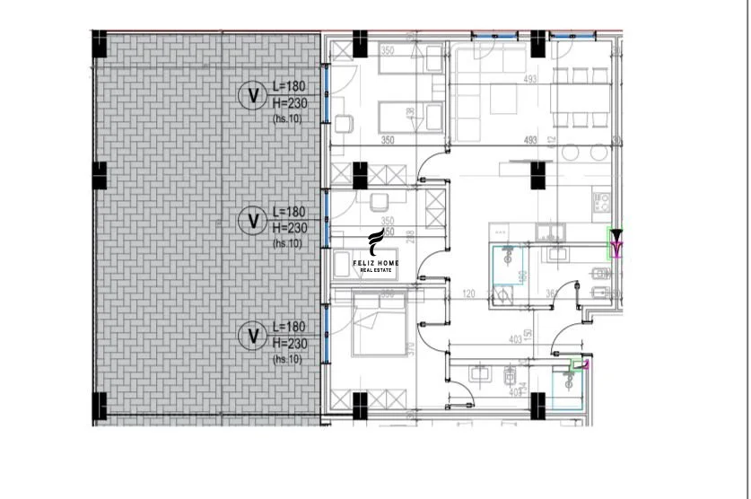 Tirane, shitet apartament 3+1 Kati 3, 203 m² 276.800 € (KODRA E DIELLIT 2)