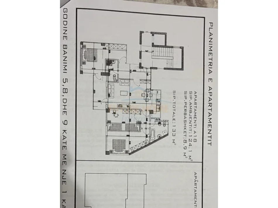 Tirane, shitet apartament 3+1 Kati 5, 133 m² 300.000 € (Shkolla e Baletit)