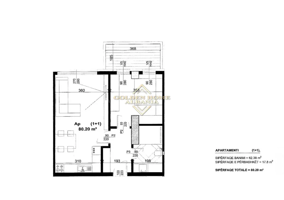 Tirane, shitet apartament , 80 m² (rruga dritan hoxha)