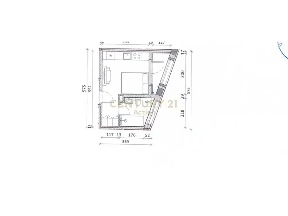 Tirane, shitet garsonier 1+1 Kati 6, 31 m² 65.000 € (Ali Dem)