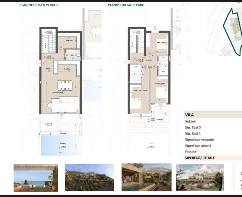 Vlore, shitet apartament 2 Katshe Kati 2, 96 m² 800.000 € (PALASE)